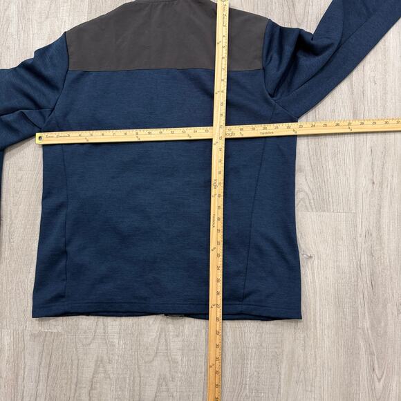 Orvis Bonded Mesh Full Zip Fleece Jacket Men's Medium Blue Gray Fishing 1522009 - Picture 9 of 10